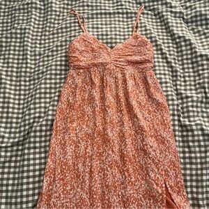 Ruched Crinkle Maxi Dress